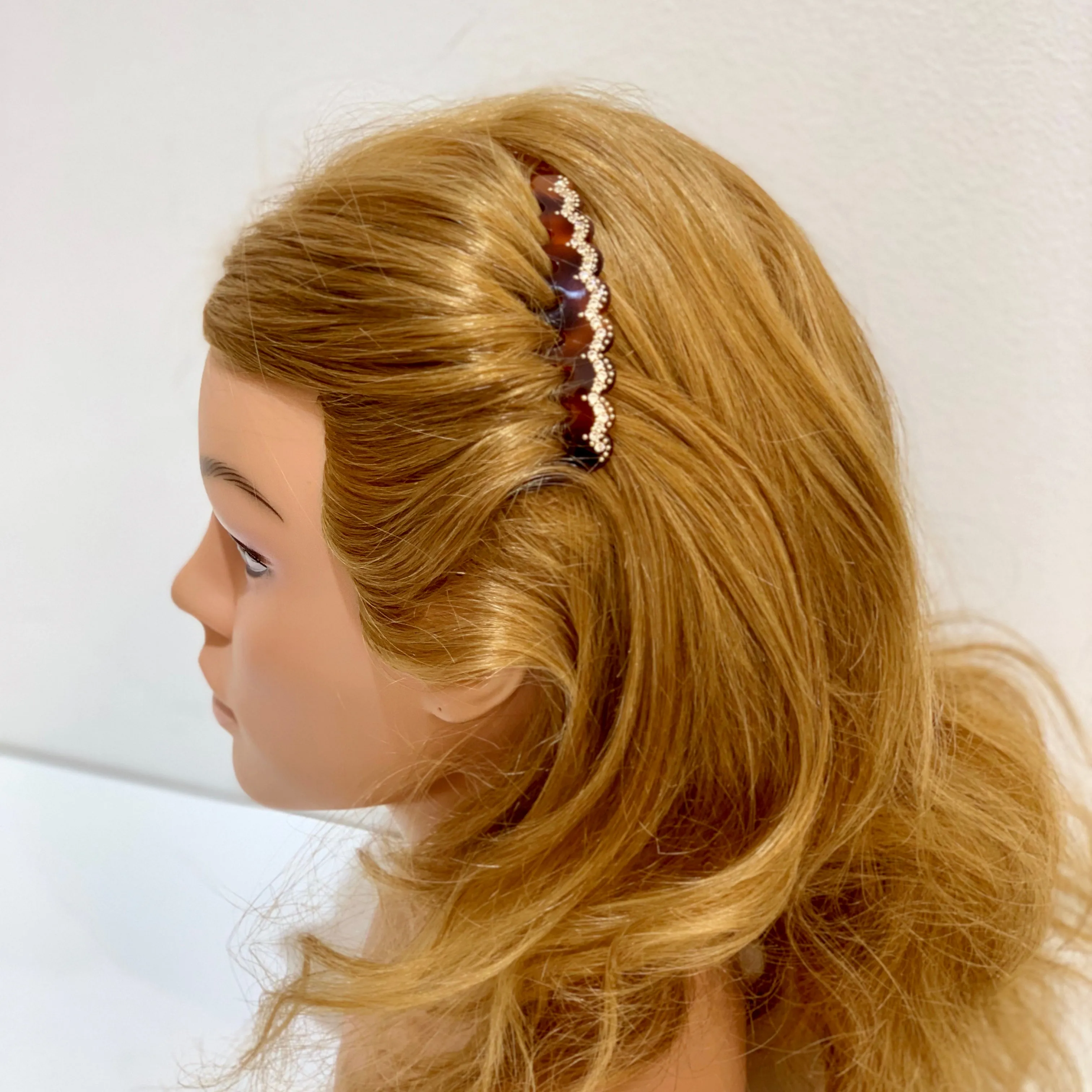 Crystal Arcade Medium Tortoiseshell Side Comb