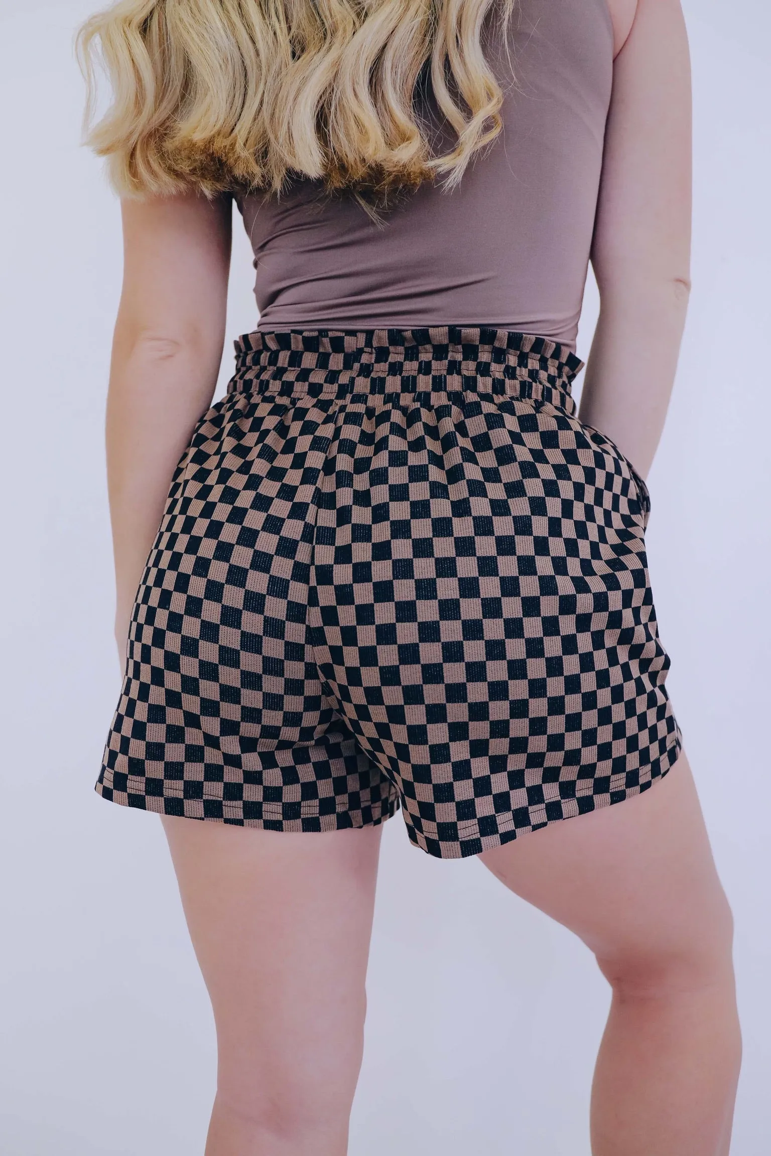 Cuddle Up Checkered Lounge Shorts - 2 Colors