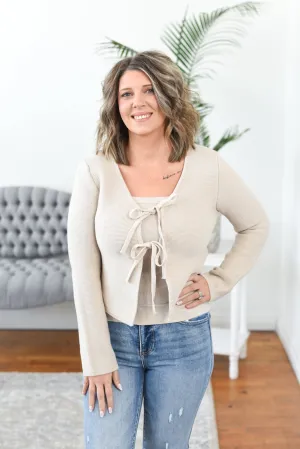 Daniela Double Tie Front Cardigan