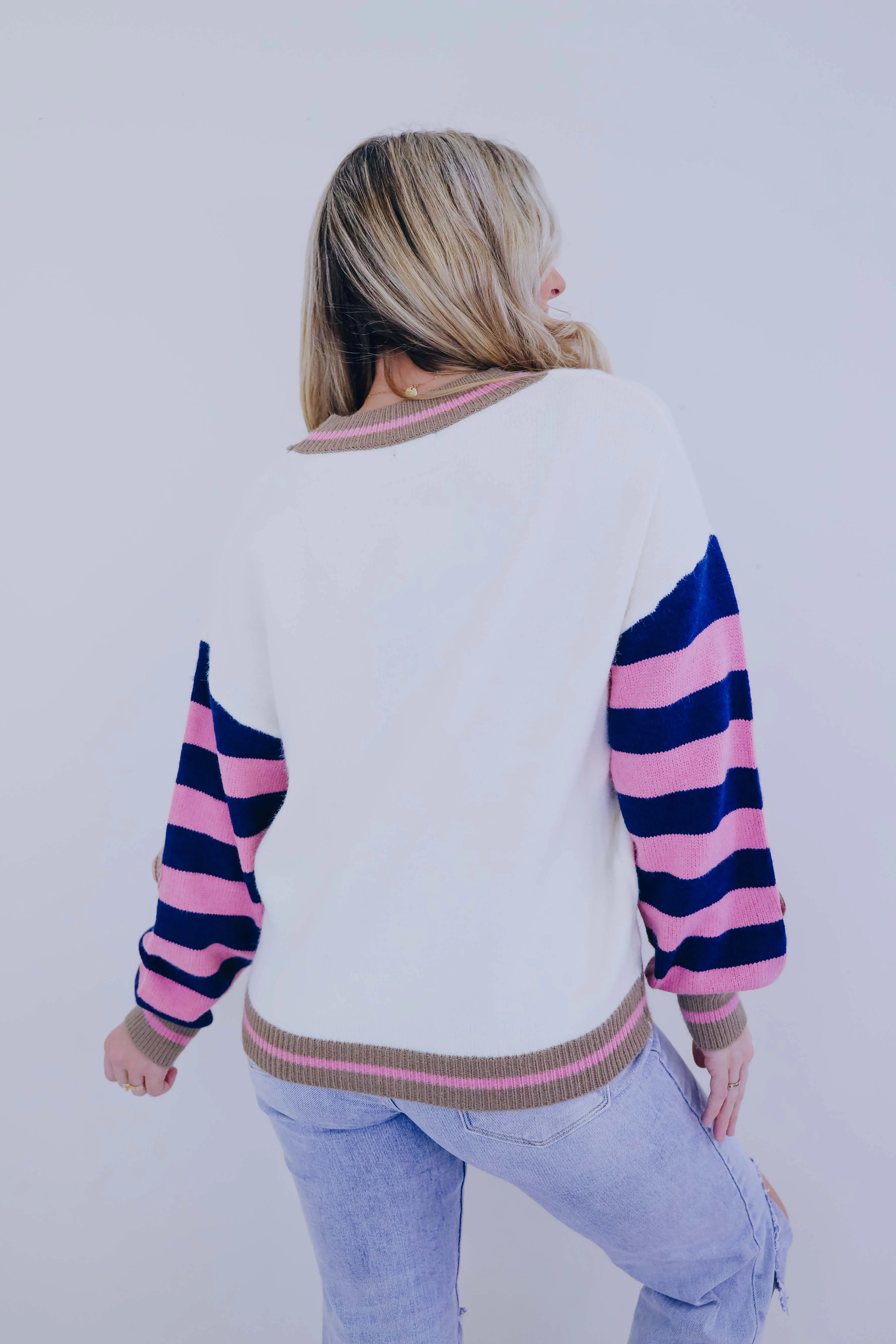 ***Darling Daisy 3D Knit Button Front Cardigan Sample