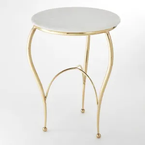 Diminutive Brass Side Table - Global Views