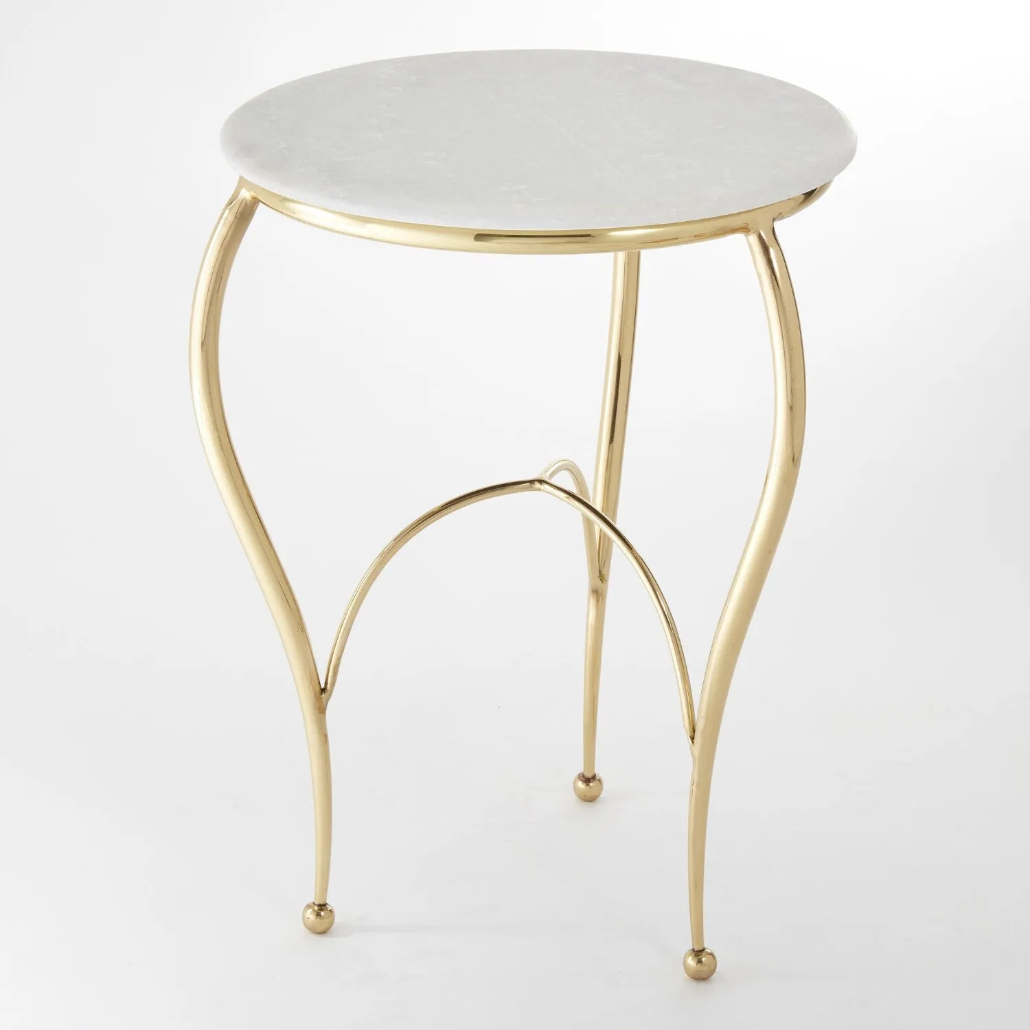 Diminutive Brass Side Table - Global Views