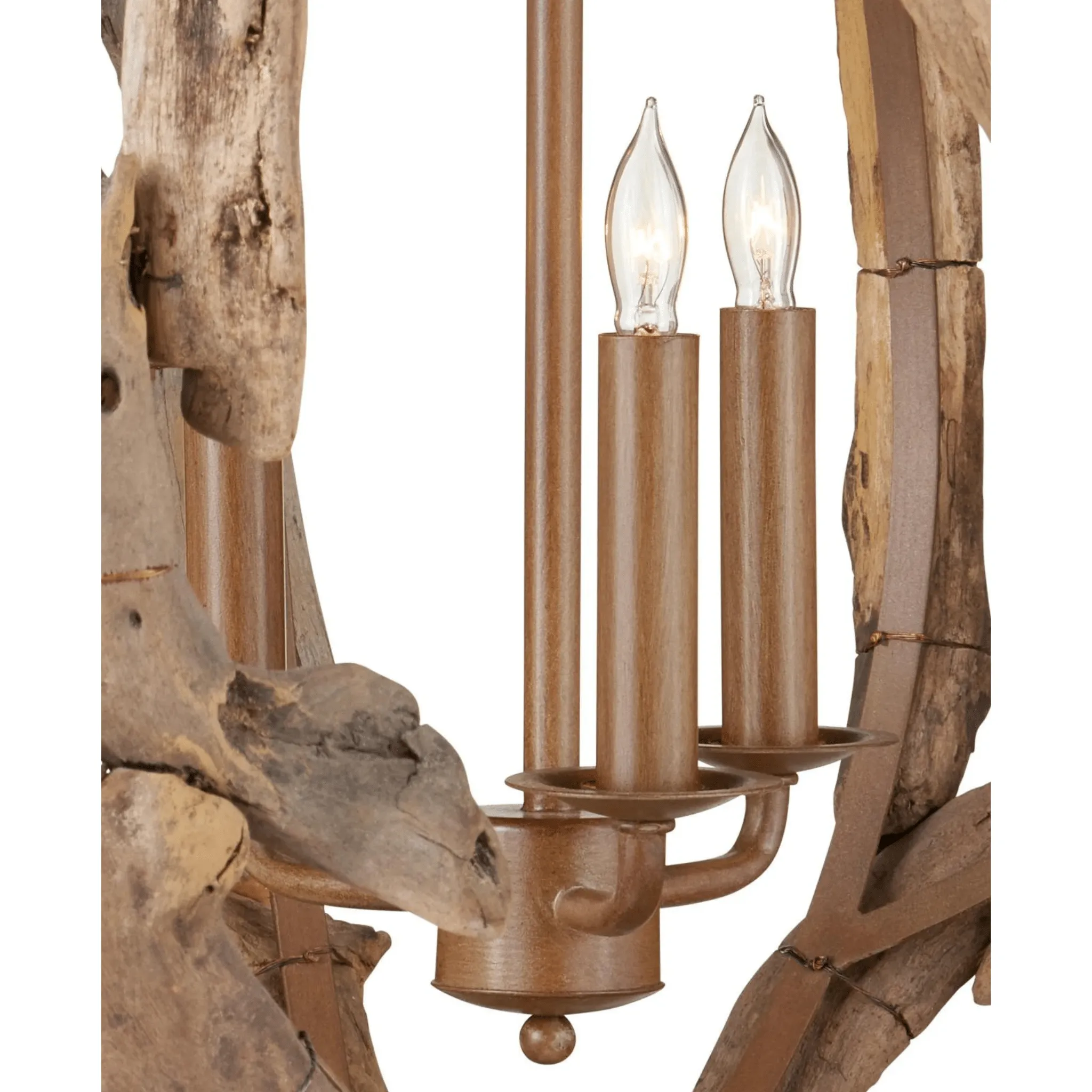 Driftwood Orb Chandelier