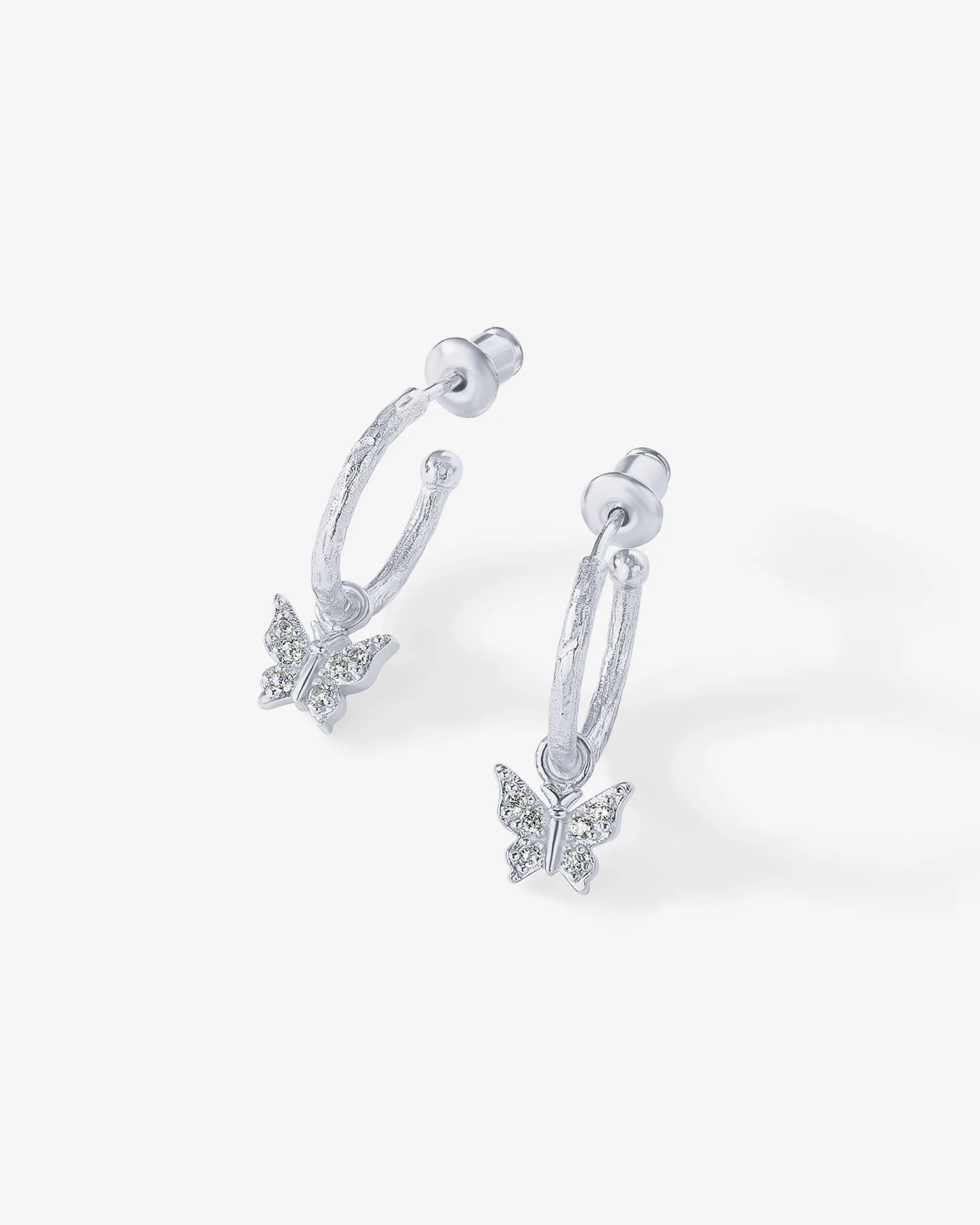Drop Butterfly Hoops