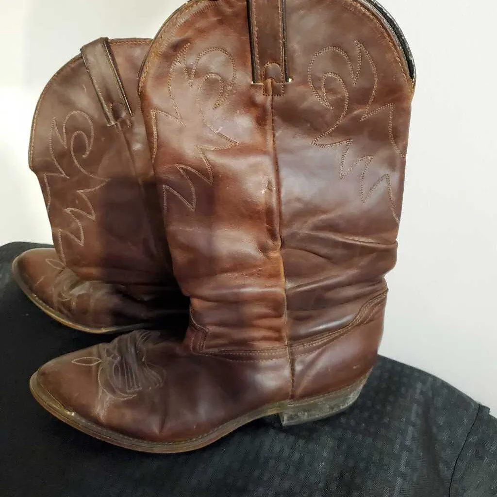 Durango Brown Cowboy Boots 10 1/2