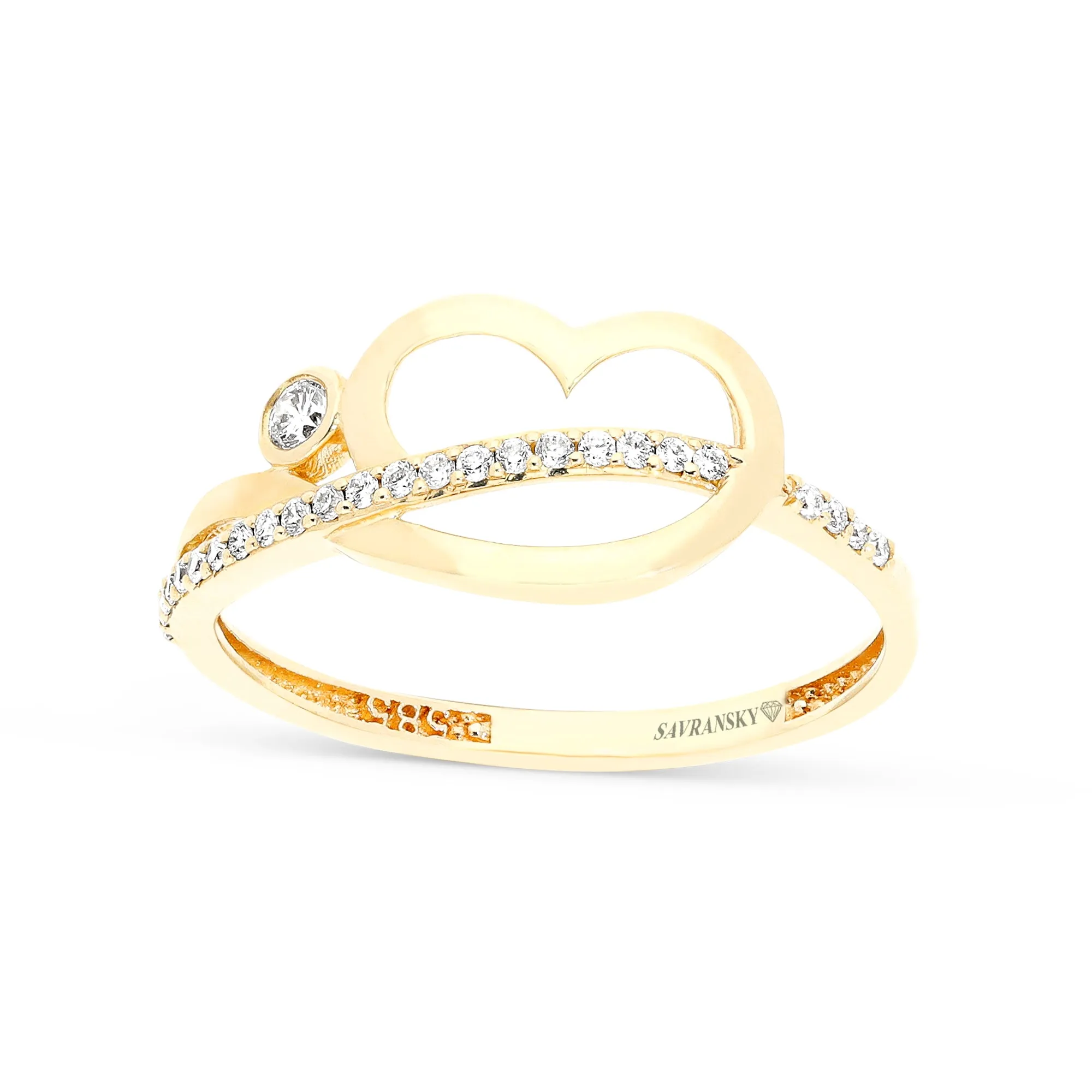 Elegant Heart Promise Ring