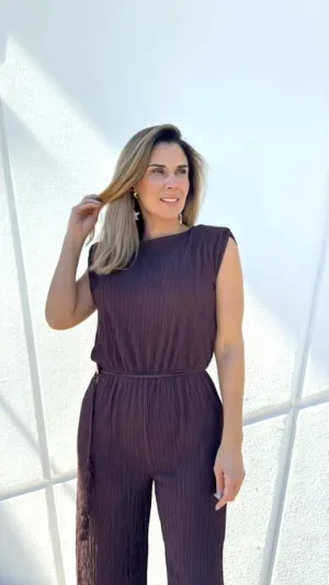 ESPRESSO ELEGANT JUMPSUIT