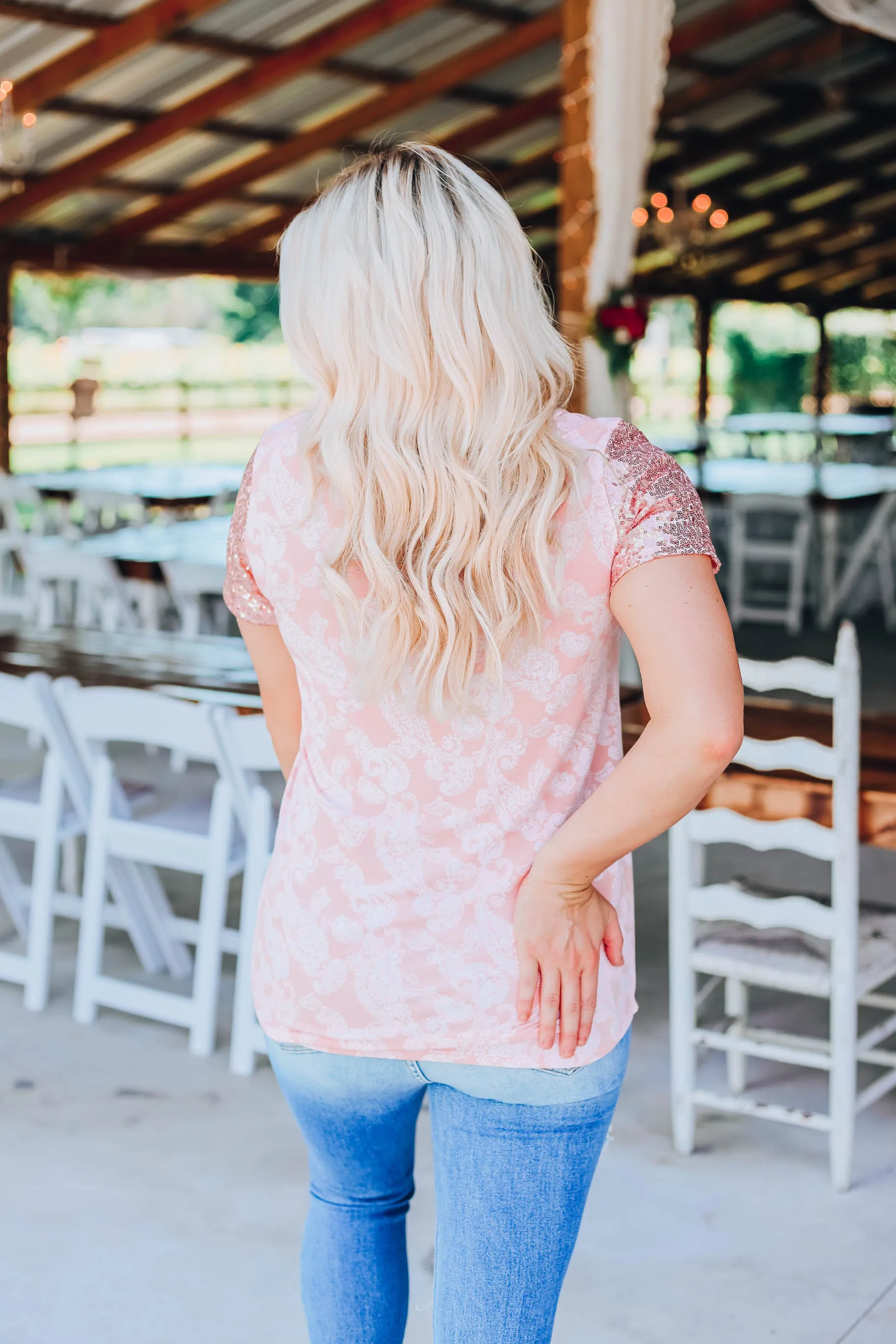 Everything Peachy Paisley Top