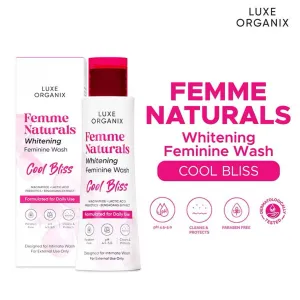 Femme Naturals Whitening Feminine Wash Cool Bliss 120ml