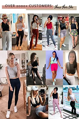 Fofitness Women's Sexy Workout Yoga Tops Running Training Exercise Shirts Fitness Gym Outfits Muscle Crop Activewear Clothes Sports Dance Boxing Tennis Wear Black, Small