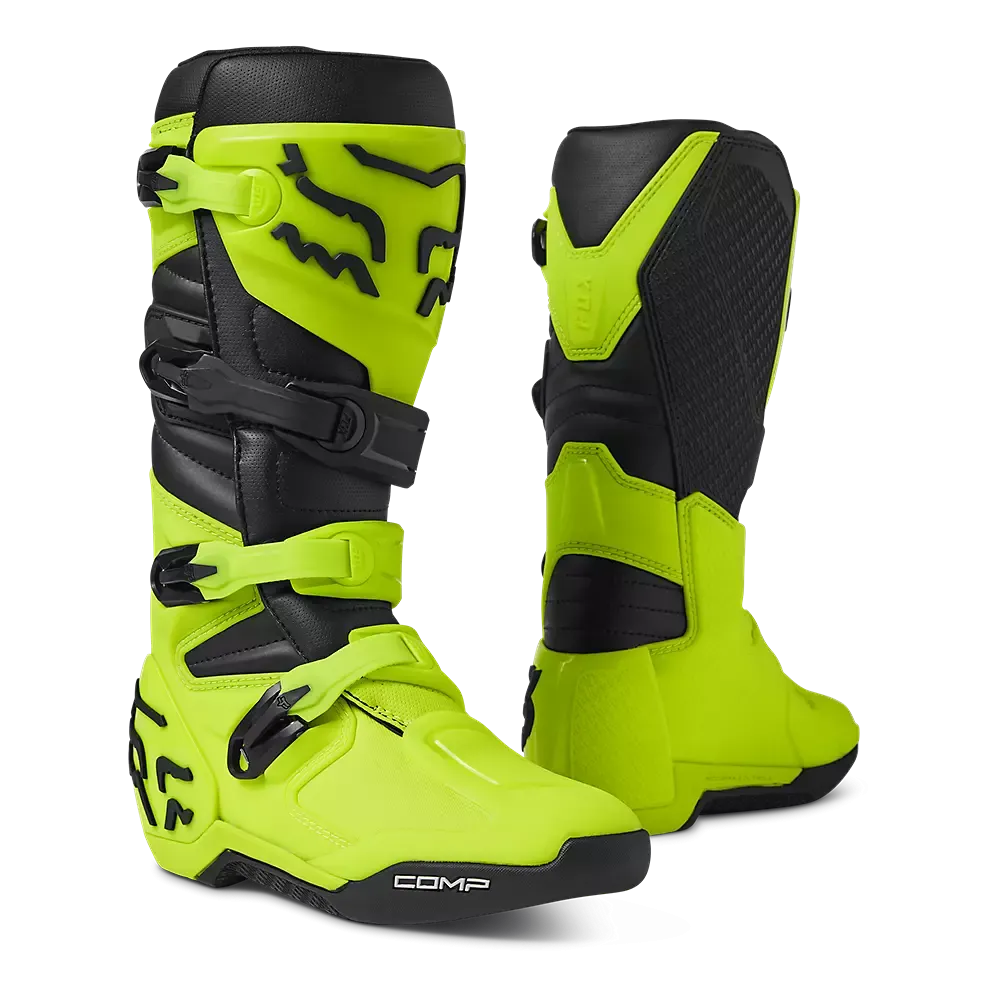 FOX Botas Moto Comp Amarillo