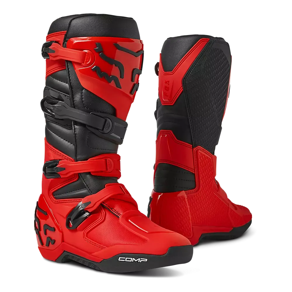 FOX Botas Moto Comp Rojo