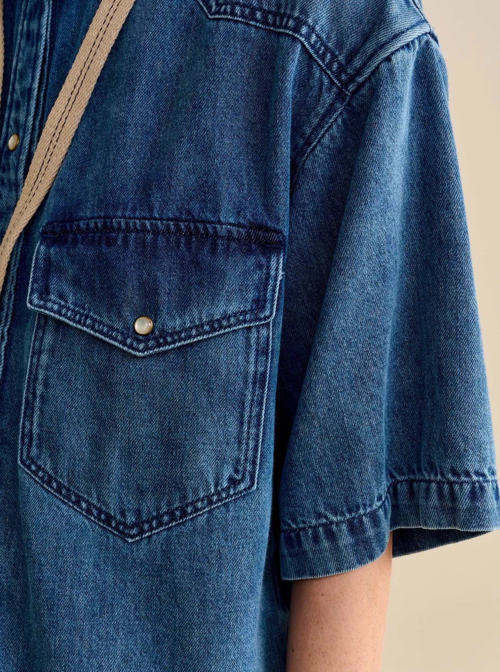 Frankie Shirt, Used Blue