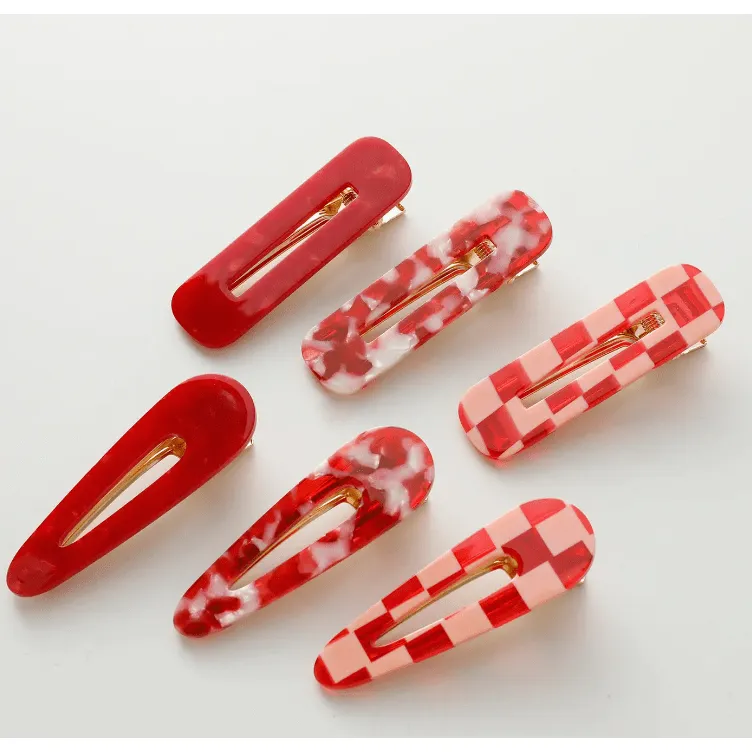 Gemma VDAY Printed Barette Clip