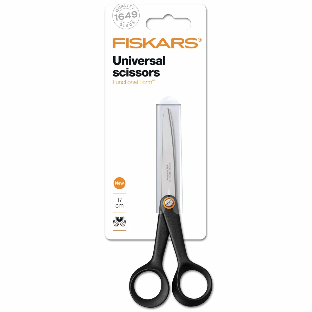 General Purpose Scissor Sharp Blade For Cutting Paper Fabric Sewing Accessory Black 17 cm