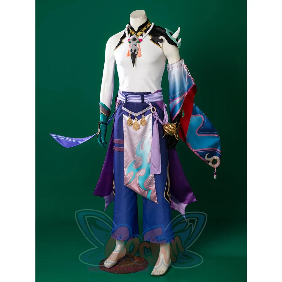 Genshin Impact Xiao Cosplay Costume C00269 AA
