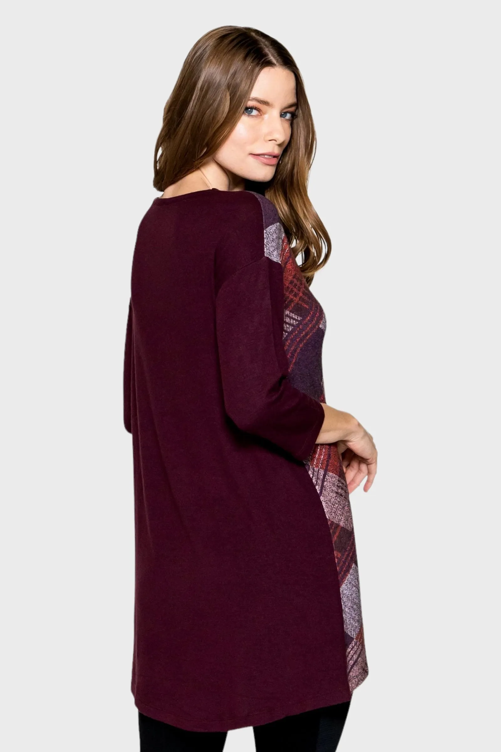 Geometric Printed Tunic Top