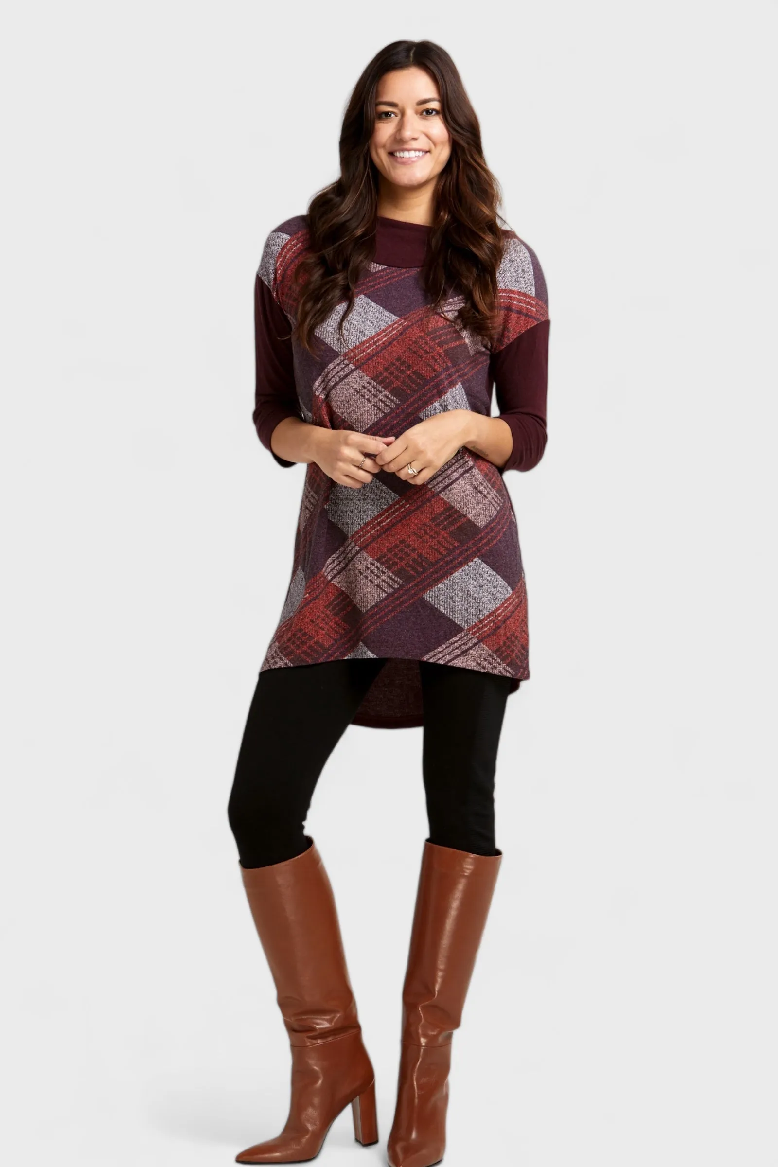 Geometric Printed Tunic Top