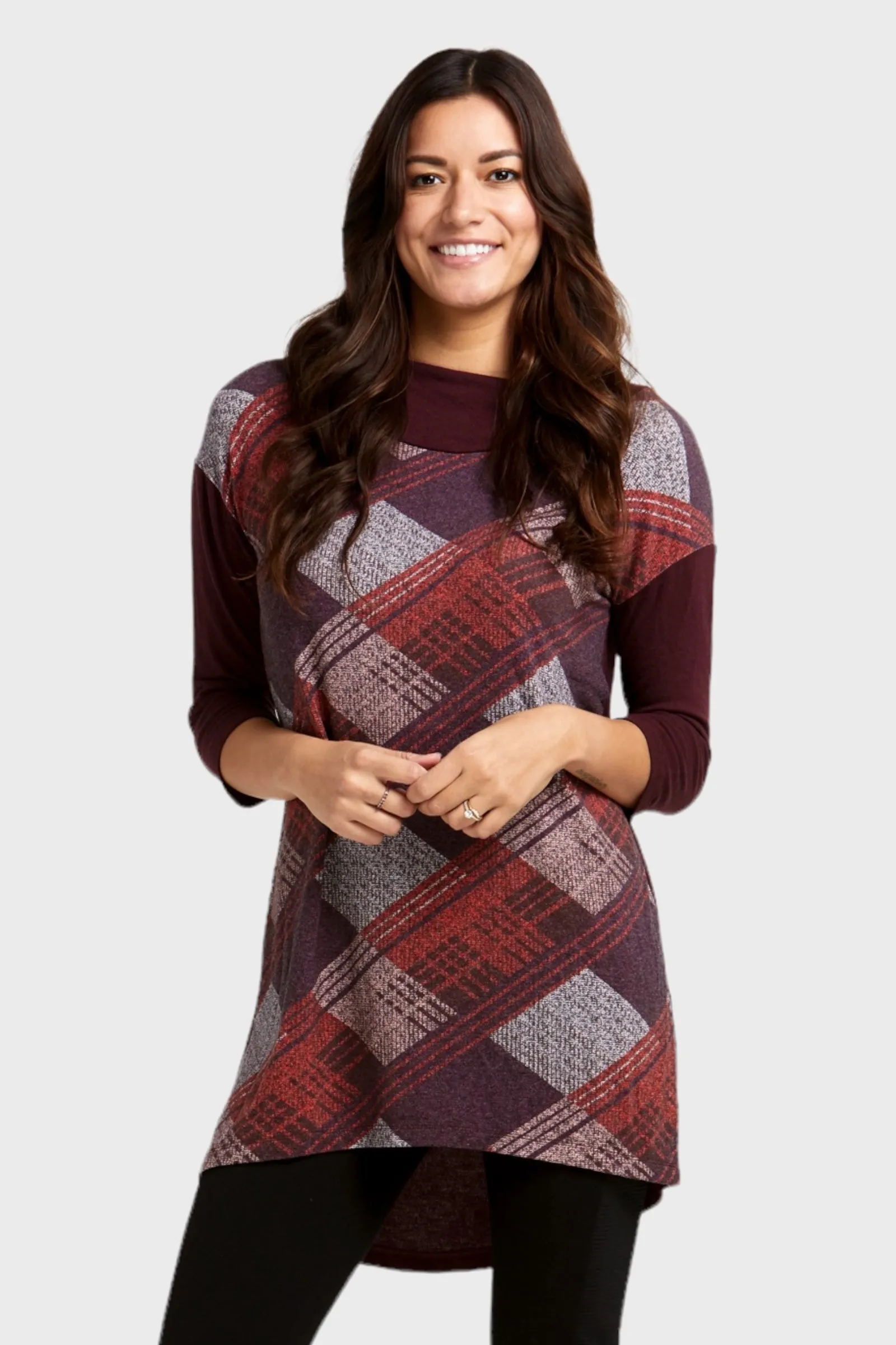 Geometric Printed Tunic Top