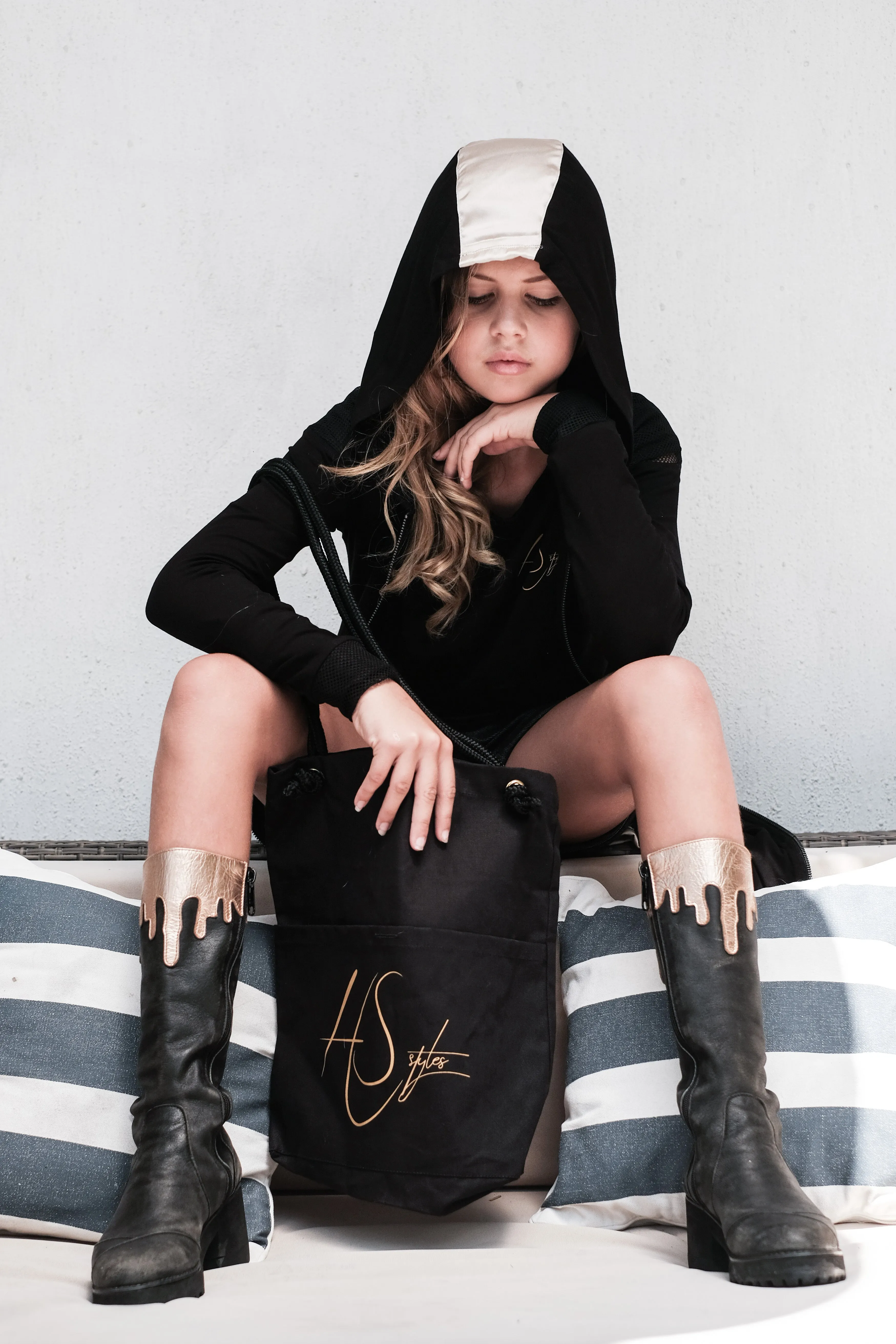 Girl’s Golden Skunk Hoodie
