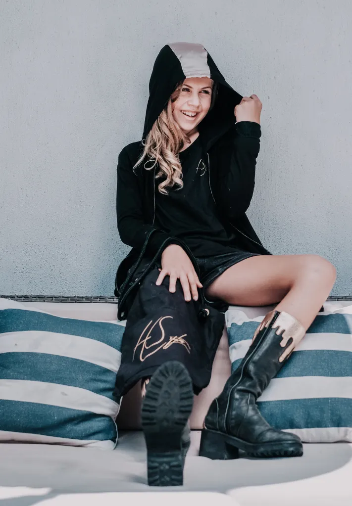 Girl’s Golden Skunk Hoodie