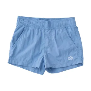 Girls' Harbor Hangin' Short in Coastline Blue
