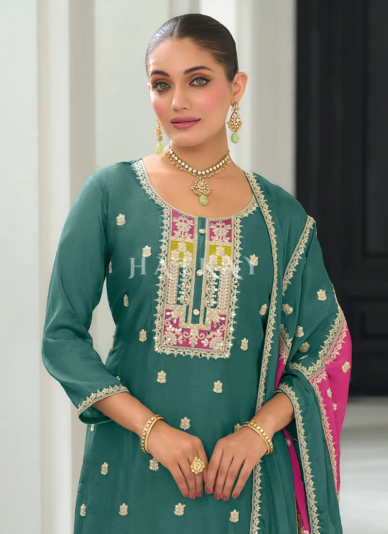 Green Salwar Kameez Suit