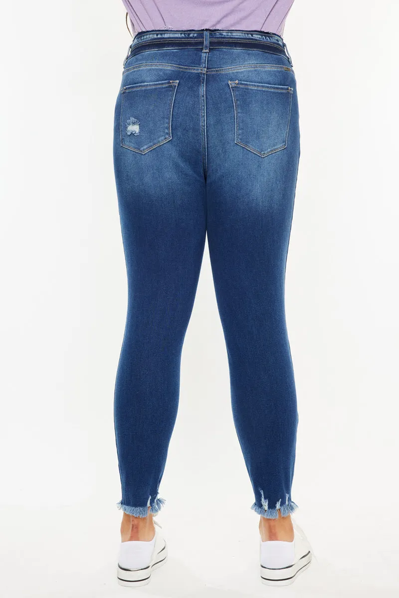 Haydee High Rise Ankle Skinny Jeans (Plus Size)