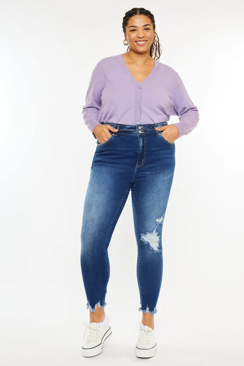 Haydee High Rise Ankle Skinny Jeans (Plus Size)