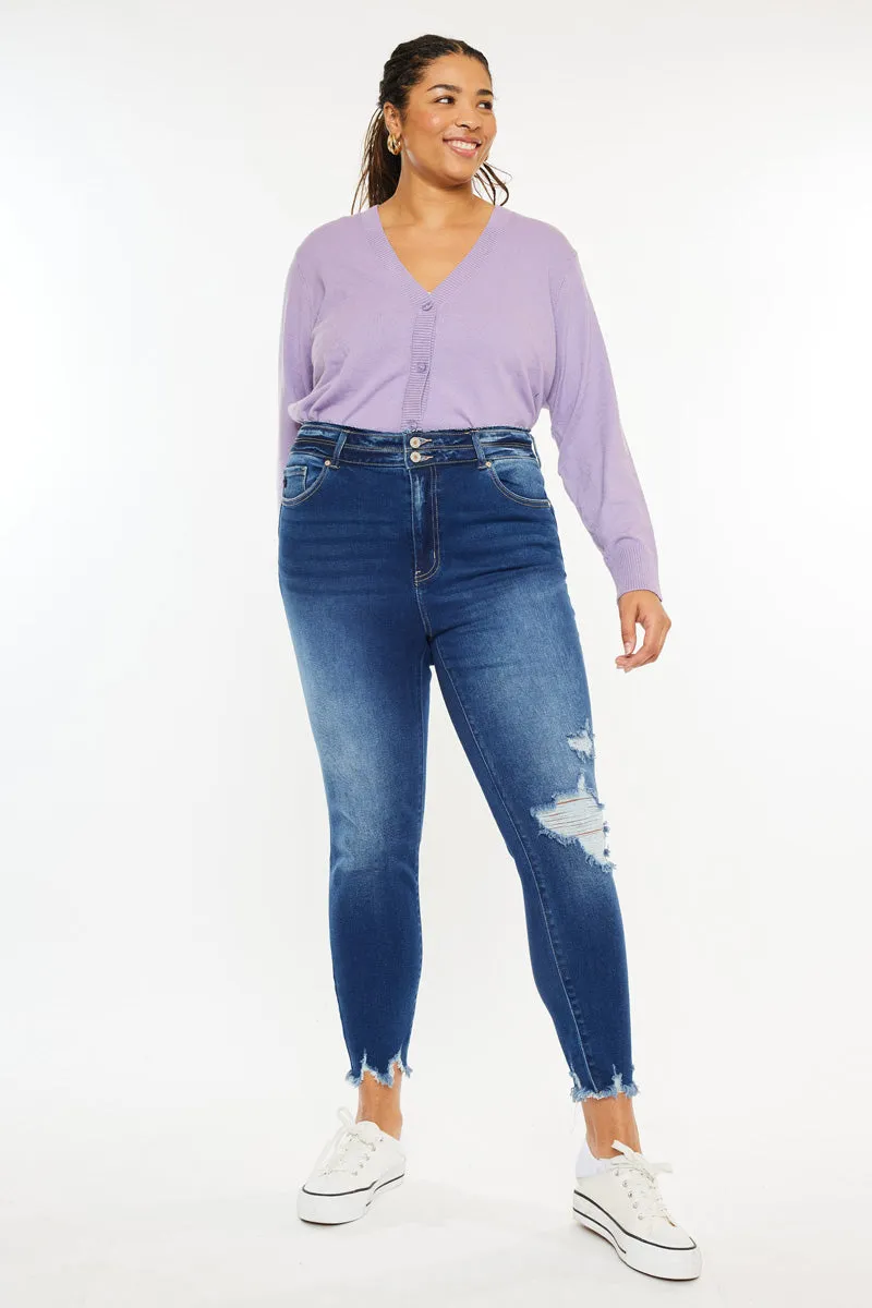 Haydee High Rise Ankle Skinny Jeans (Plus Size)