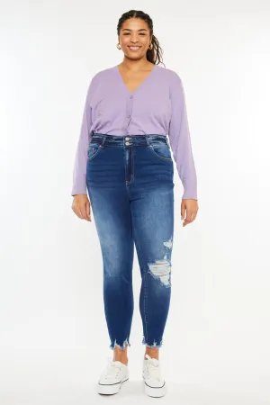 Haydee High Rise Ankle Skinny Jeans (Plus Size)