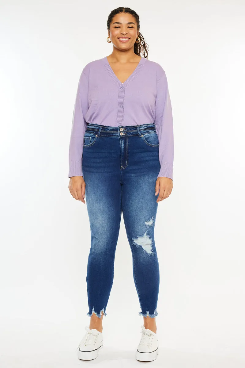 Haydee High Rise Ankle Skinny Jeans (Plus Size)
