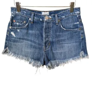 Hudson Tori Slouch Cutoff Distressed Denim Jean Shorts in Angeleno