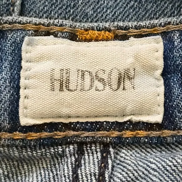 Hudson Tori Slouch Cutoff Distressed Denim Jean Shorts in Angeleno