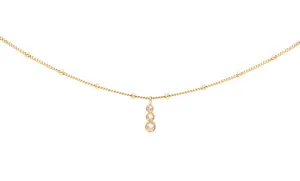 Inverted White Diamond Choker