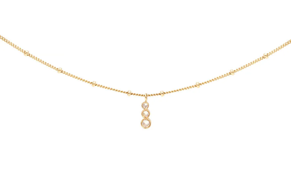 Inverted White Diamond Choker