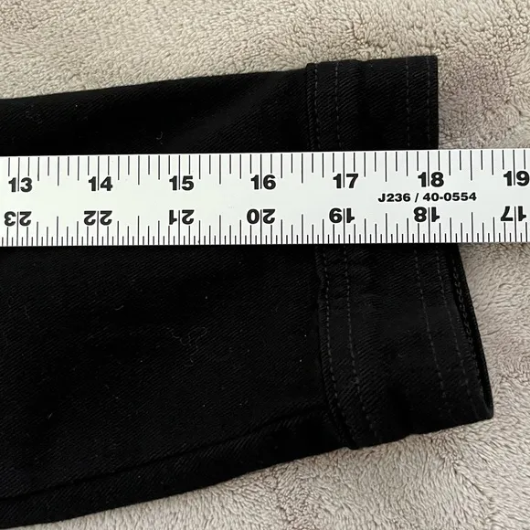 J Brand Black Denim Maxi Jacket Women’s Size Small Grunge Punk Minimalist New