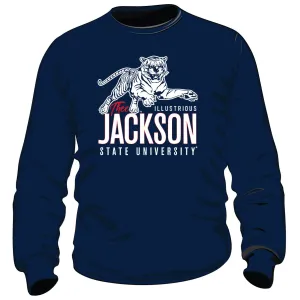 Jackson St. | Thee illustrious JSU (Print) Navy Unisex Sweatshirt (**)
