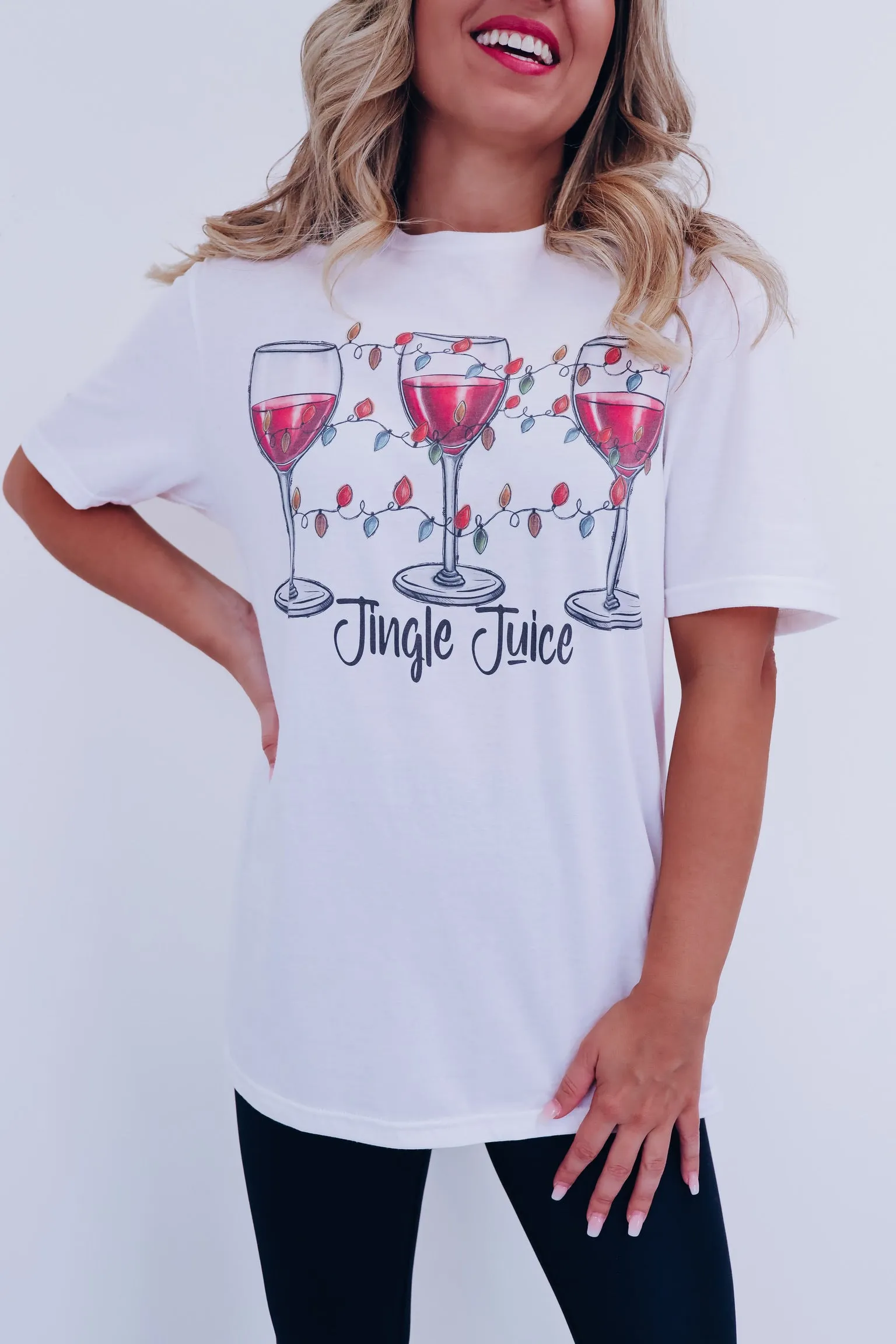 Jingle Juice Graphic Tee - White