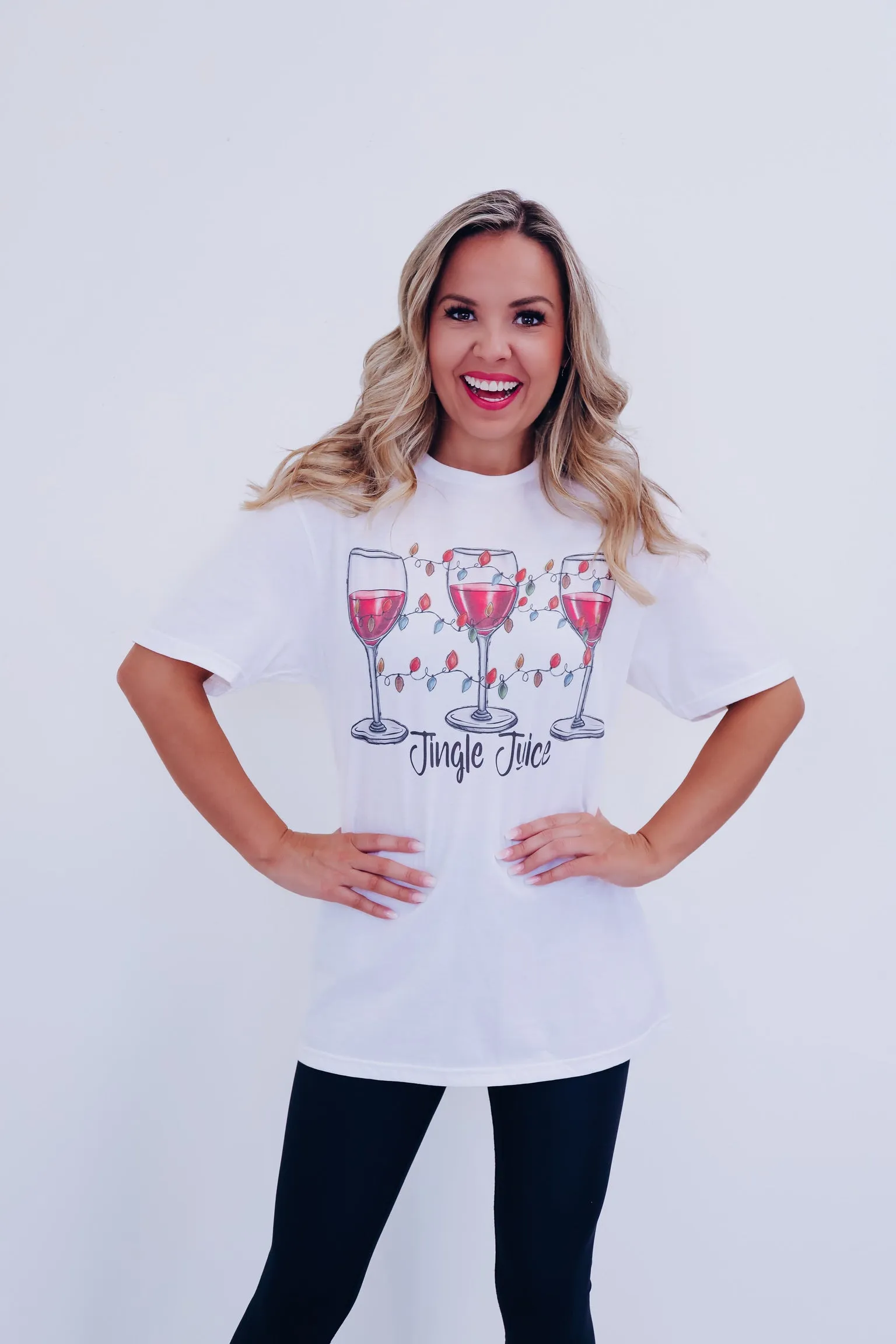 Jingle Juice Graphic Tee - White