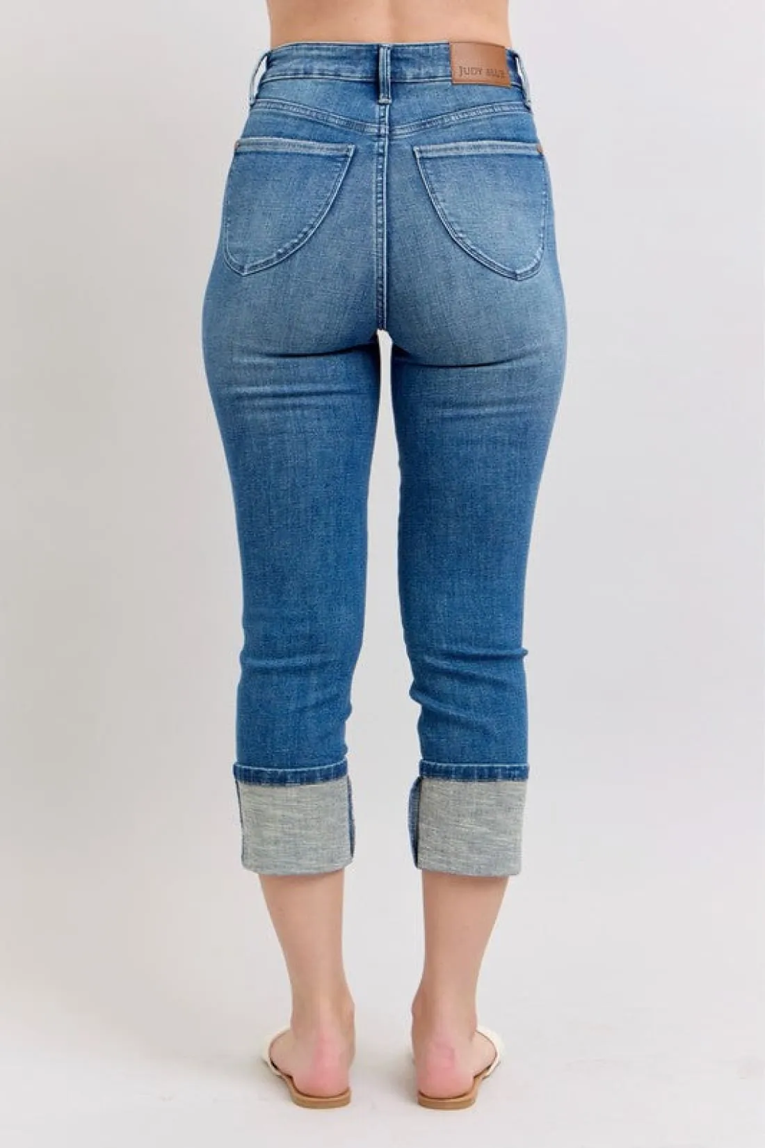 Judy Blue Skinny Cuff Capri Jeans