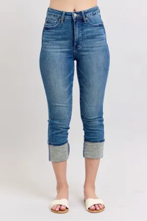 Judy Blue Skinny Cuff Capri Jeans