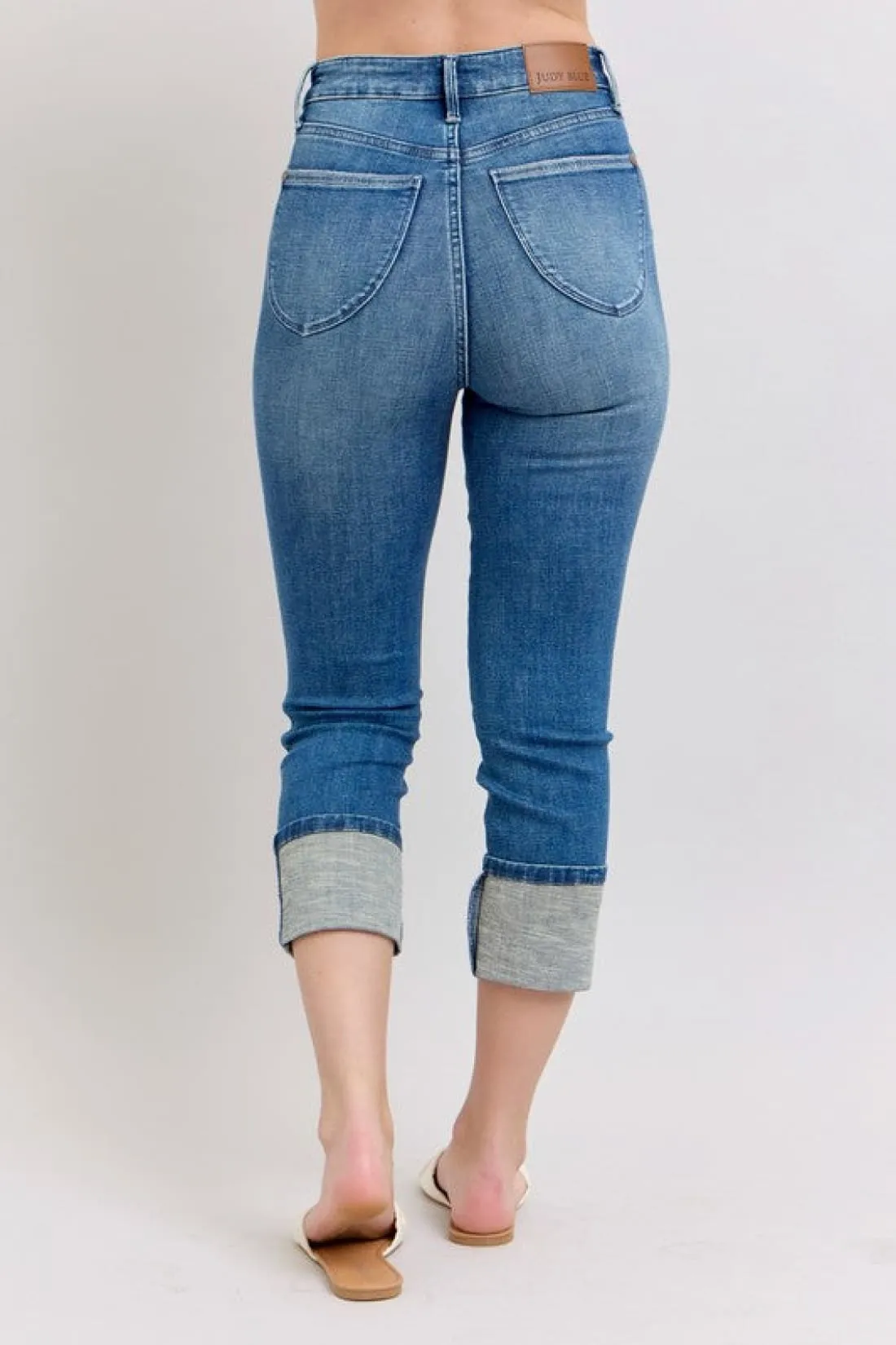 Judy Blue Skinny Cuff Capri Jeans