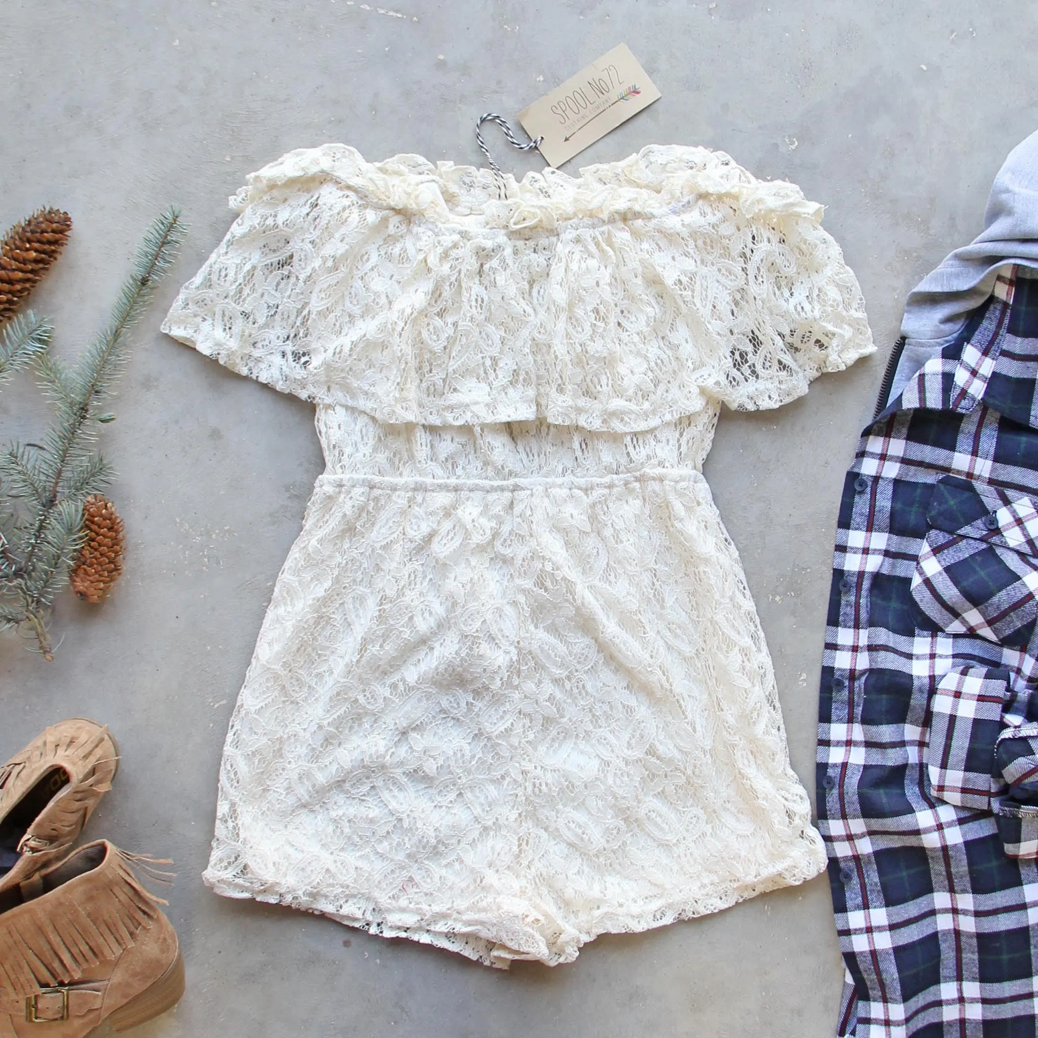 Juniper Lace Romper