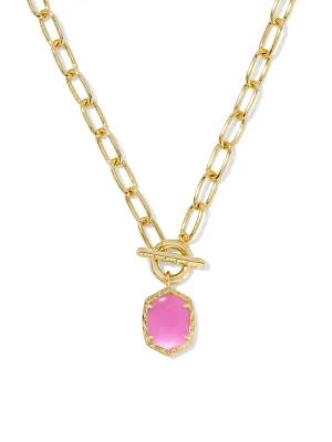 Kendra Scott Daphne Link & Chain Necklace - Gold & Azalea