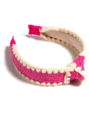 Knotted Headband in Pink