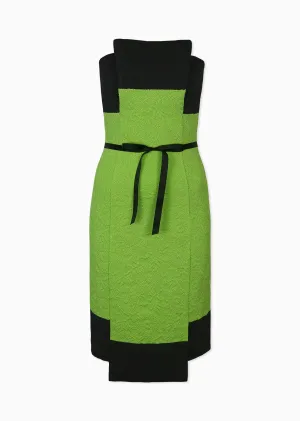 Lindsay - Matelassé Knit Dress with Bow