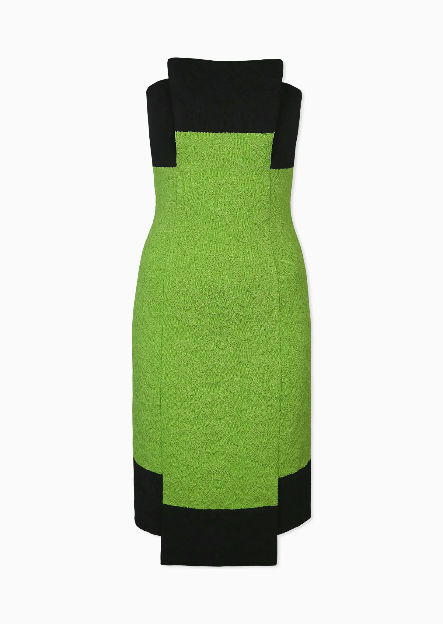 Lindsay - Matelassé Knit Dress with Bow