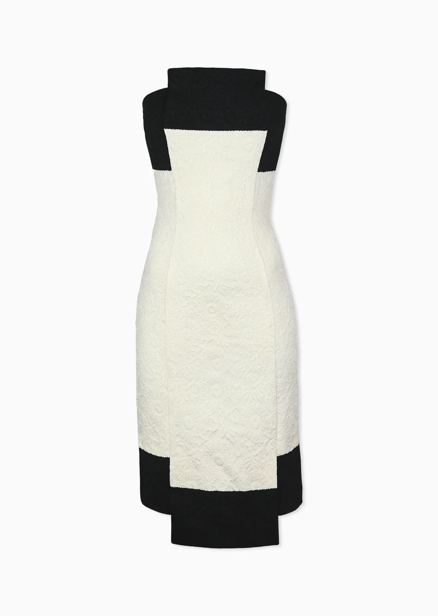 Lindsay - Matelassé Knit Dress with Bow