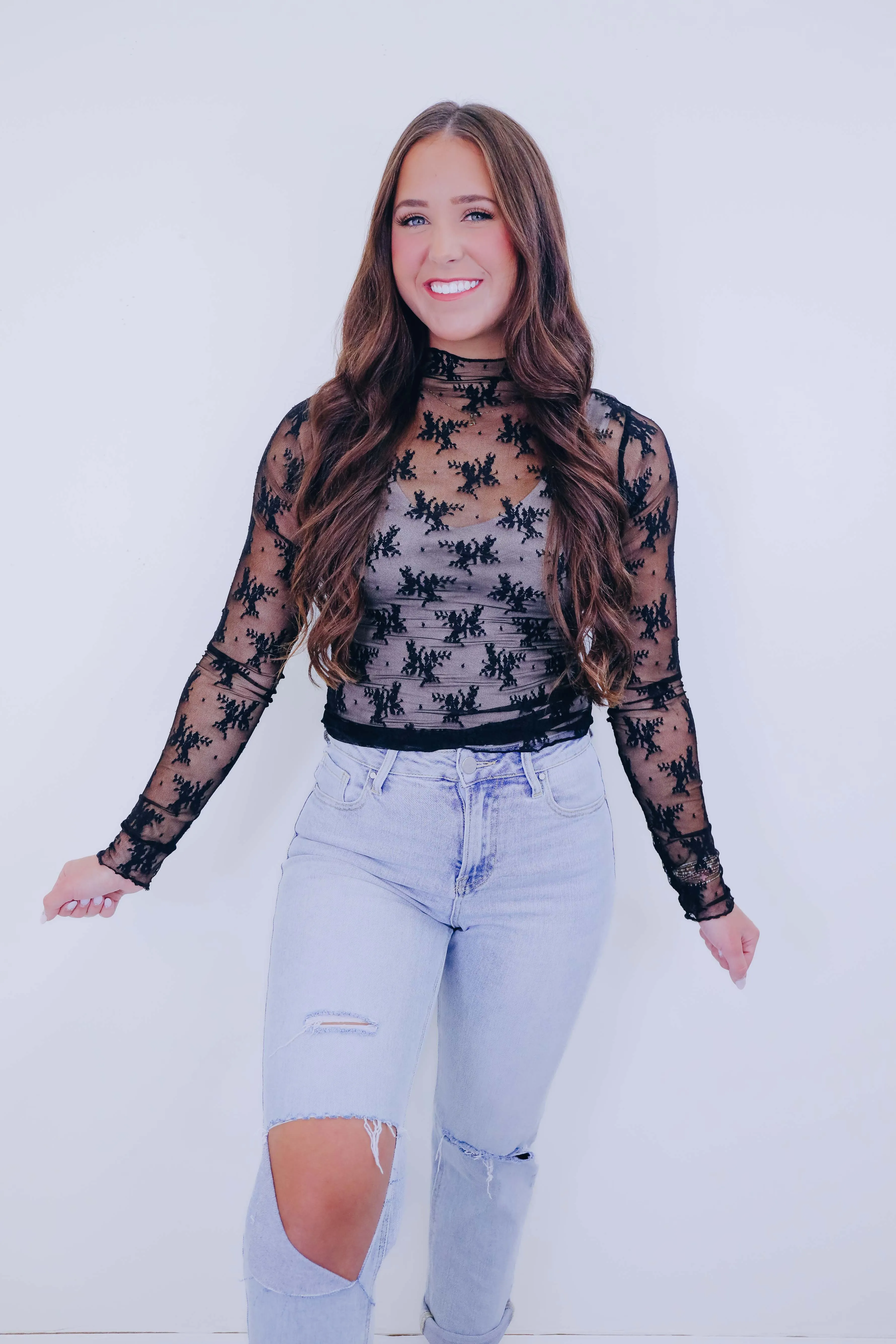 Lolita Lace Sheer Top - 2 Colors